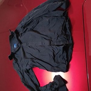 Apt 9 black xl dress shirt collared no iron premium flex